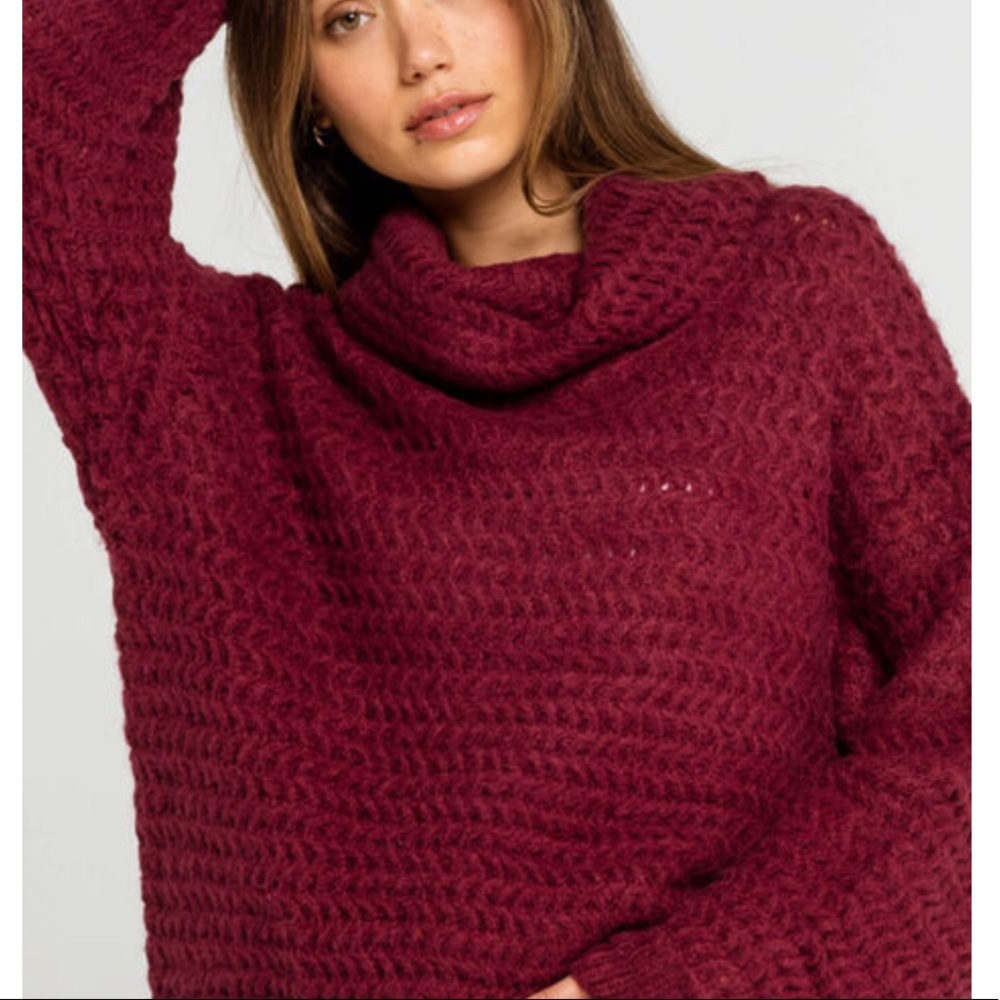 West of Melrose Just Roll With It Cowl Neck Sweater - Picture 2 of 6
